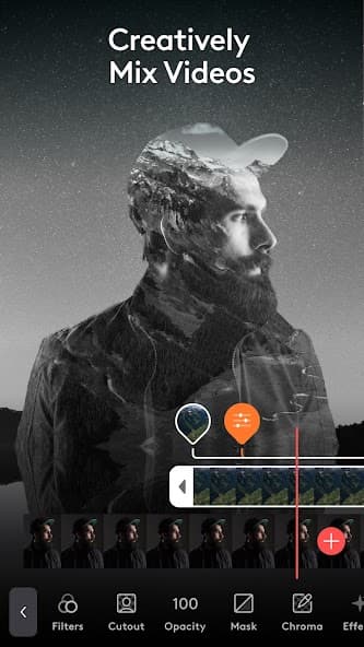Videoleap AI effects screen